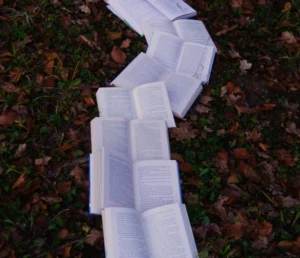 Illustration autour de mots partiellement cachés